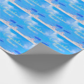 Summer Beach Retirement Party Cadeaupapier (Hoek)