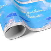 Summer Beach Retirement Party Cadeaupapier (Rol Hoek)