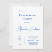 Summer Beach Retirement Party Invitation (Achterkant)