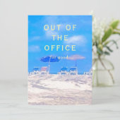 Summer Beach Retirement Party Invitation (Staand voorkant)