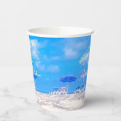 Summer Beach Retirement Party Papieren Bekers (Links)