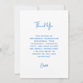 Summer Beach Retirement Party Thank You Card (Achterkant)