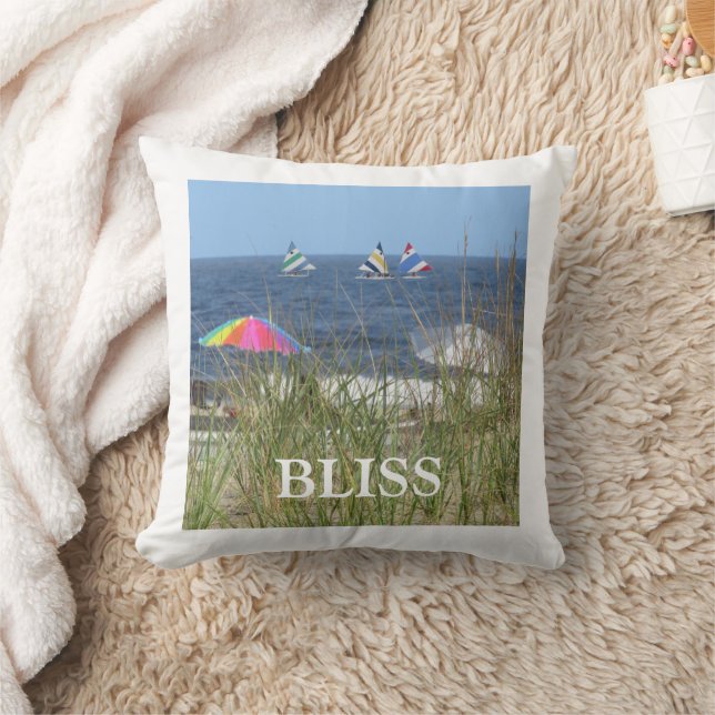 Summer Beach Sailships Ocean Nautical Kussen (Deken)