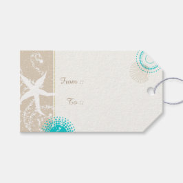 Summer Beach Sand Starfish Wedding Cadeaulabel