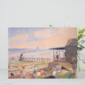 Summer Beach Scene Kaart (Staand voorkant)