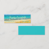 Summer Beach Scene Mini Visitekaartje (Voorkant / Achterkant)