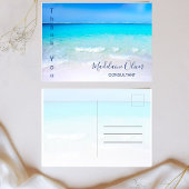Summer Beach Scene Ocean Blue Briefkaart