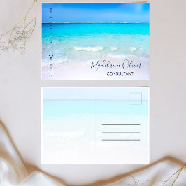 Summer Beach Scene Ocean Blue Briefkaart