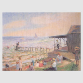 Summer Beach Scene Tissuepapier