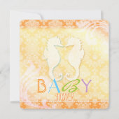 Summer Beach Seahorse Baby shower Kaart (Voorkant)
