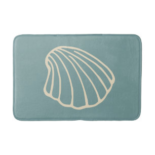 Summer Beach Seashell Zee Bathroom Rug Bath Mat