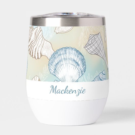 Summer Beach Seashells gepersonaliseerd (Voorkant)