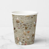 Summer Beach Seashells Papieren Bekers (Rechts)