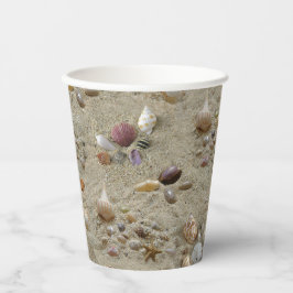Summer Beach Seashells Papieren Bekers