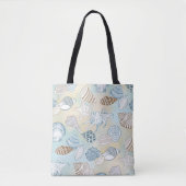 Summer Beach Seashells Pattern Tote Bag (Voorkant)