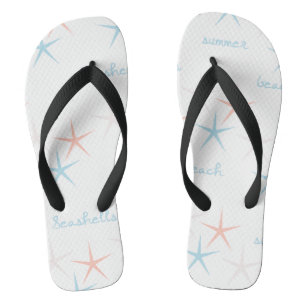 Summer Beach Seashells Starfish Teenslippers