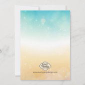 Summer Beach Shell Baby shower Uitnodiging (Achterkant)