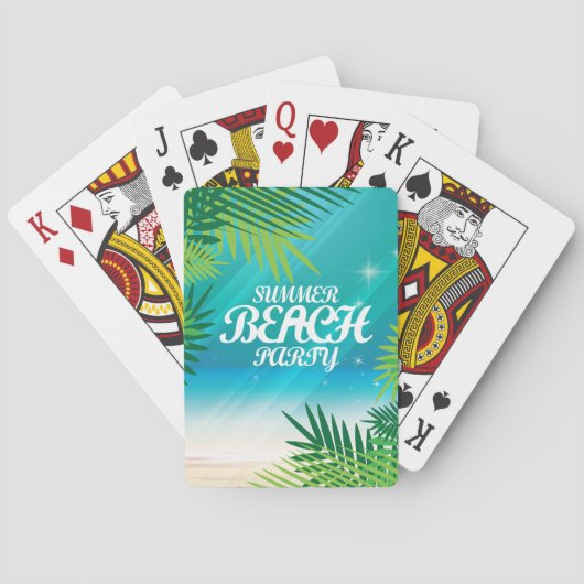 Summer Beach Speelkaarten (Achterkant)