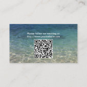 Summer Beach Starfish Wedding Website Insert Kaart (Achterkant)