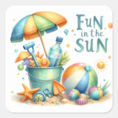 Summer Beach Stickers (Voorkant)