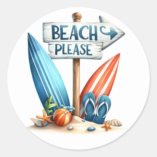 Summer Beach Stickers (Voorkant)