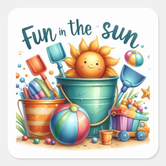 Summer Beach Stickers (Voorkant)