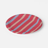 Summer Beach Stripes Papieren Bordje (Gekanteld)