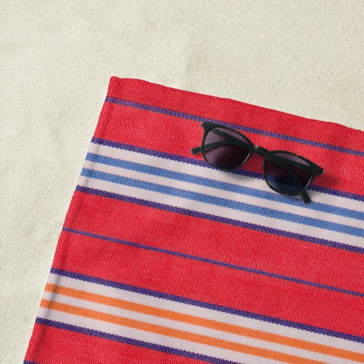 Summer Beach Stripes Strandlaken (In situ)