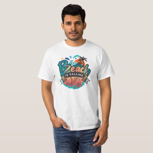 Summer & Beach Sublimation T-shirt (Voorkant volledig)