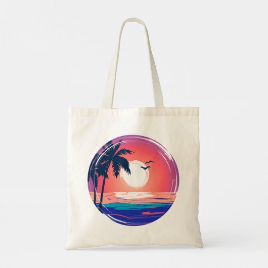 Summer Beach Sunset Tote Bag (Achterkant)