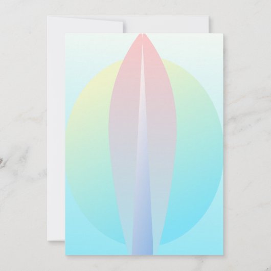 Summer Beach Surfing Baby shower Girl Invitation Kaart (Achterkant)