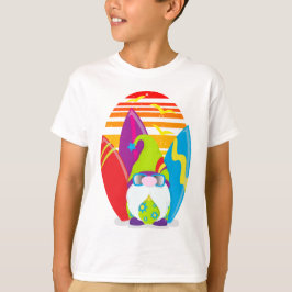 Summer Beach Surfing Gnome T-shirt