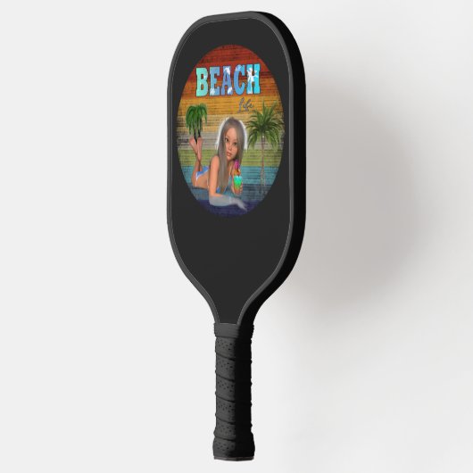 Summer Beach Tan Pickleball Paddle (Links)