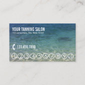 Summer Beach Tanning Salon Loyalty Punch (Voorkant)