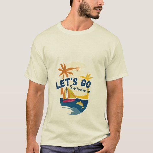 Summer beach tee t-shirt (Voorkant)