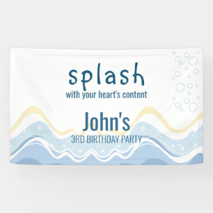 Summer Beach Thema Birthday Spandoek