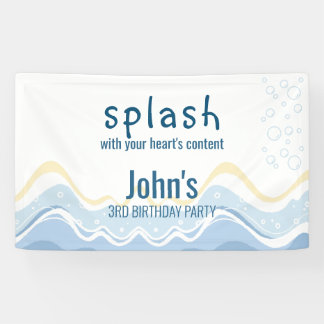 Summer Beach Thema Birthday Spandoek