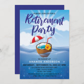 Summer Beach Thlerement Party Kaart (Voorkant / Achterkant)