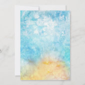 Summer Beach Thmed Birthday Party Invitation Kaart (Achterkant)