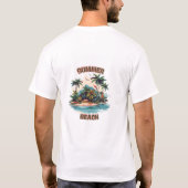 Summer Beach Tropical Island Design T-shirt (Achterkant)
