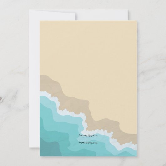 Summer Beach uitnodiging (Achterkant)