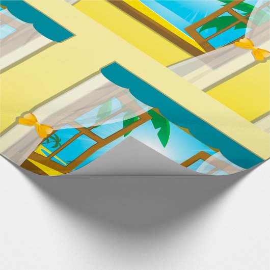 Summer Beach Uitzicht Cadeaupapier