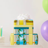 Summer Beach Uitzicht Cadeaupapier