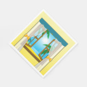 Summer Beach Uitzicht Servet (Hoek)