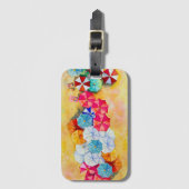 Summer Beach Umbrellas Bagagelabel (Voorkant (verticaal))