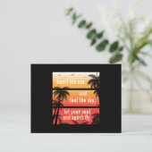 Summer Beach Vacation Surf Cool Zee Sun Funny Gift Briefkaart (Staand voorkant)