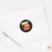 Summer Beach Vacation Surf Cool Zee Sun Funny Gift Ronde Sticker (Envelop)