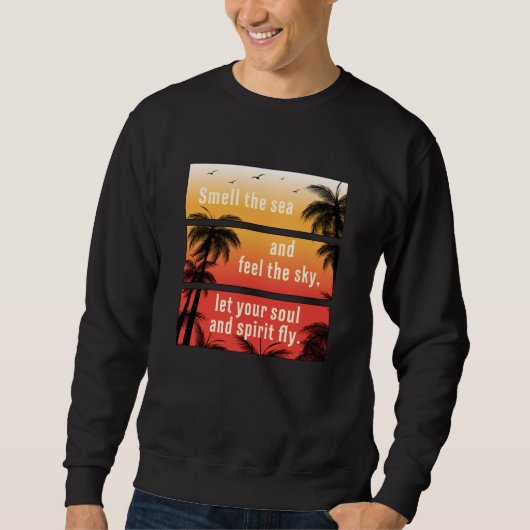 Summer Beach Vacation Surf Cool Zee Sun Funny Gift Trui (Voorkant)