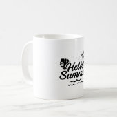 Summer Beach Vacation Surf Zee Sun Funny Gift Idee Koffiemok (Voorkant links)
