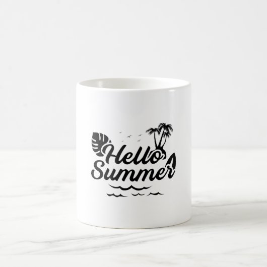 Summer Beach Vacation Surf Zee Sun Funny Gift Idee Koffiemok (Center)